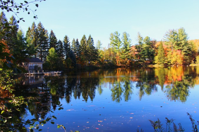 lac miroir 2 mont tremblant canada