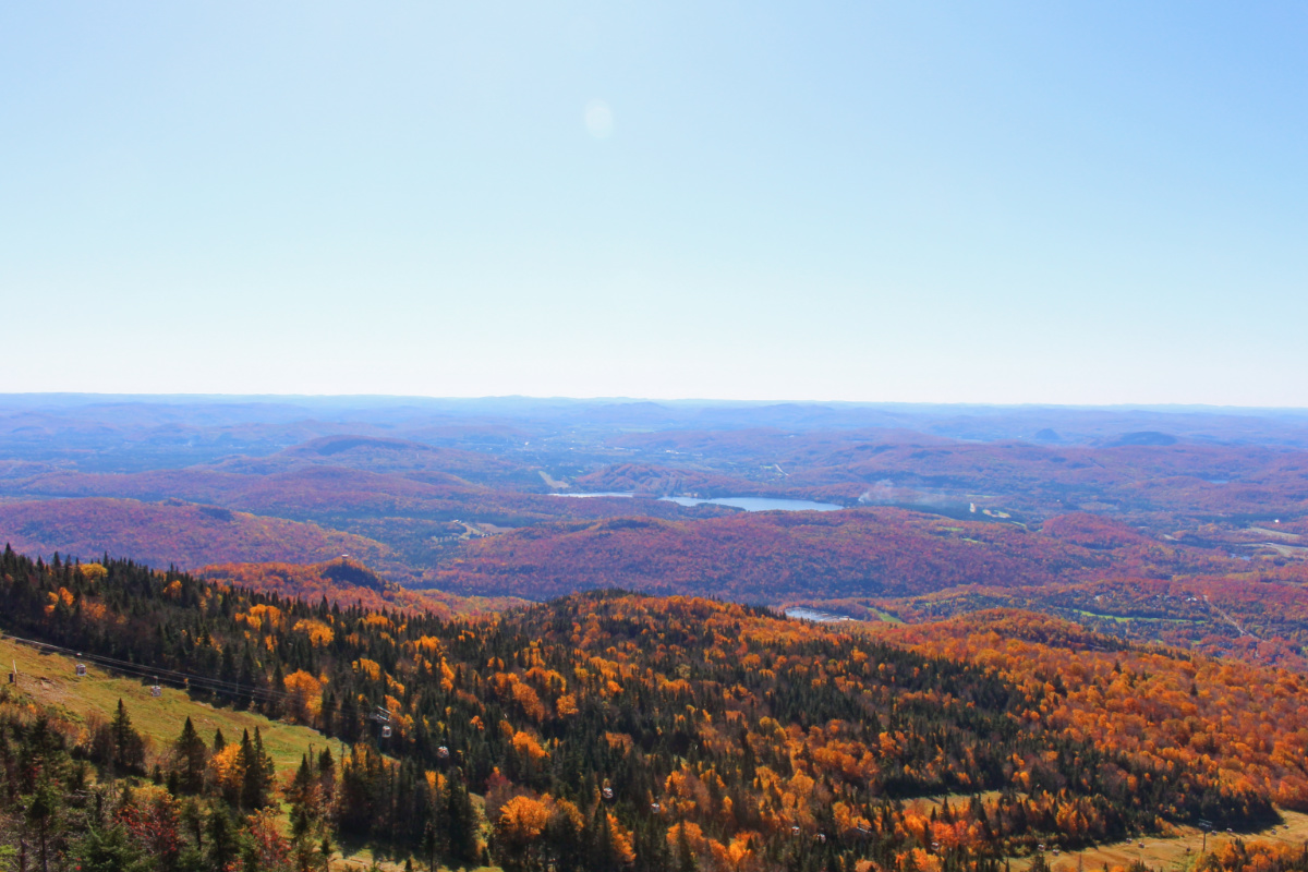 vue belvédère mont tremblant canada