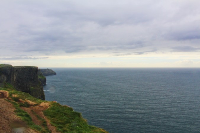 falaises de Moher pluie Irlande