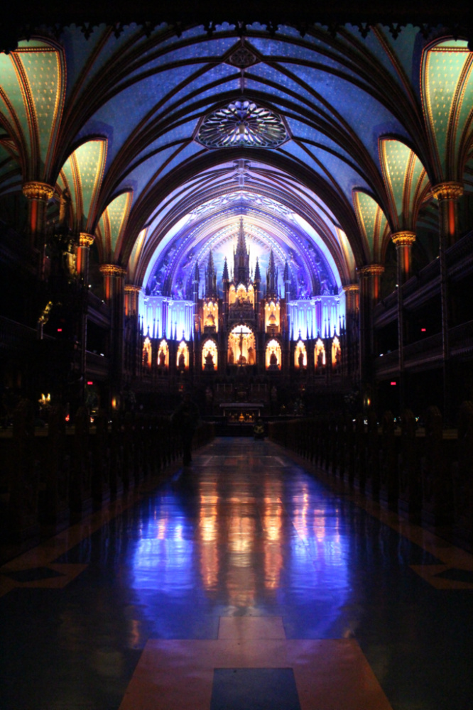 basilique Notre Dame intérieur Montréal