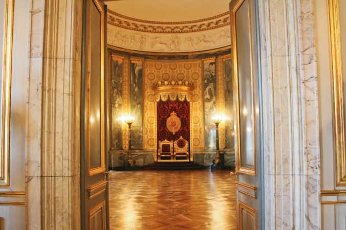 salle du trône Christianborg Copenhague